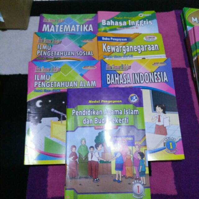 Jual Paket 7 Buku Lembar Kerja Sekolah / LKS Kelas 1 SD Semester 2 ...