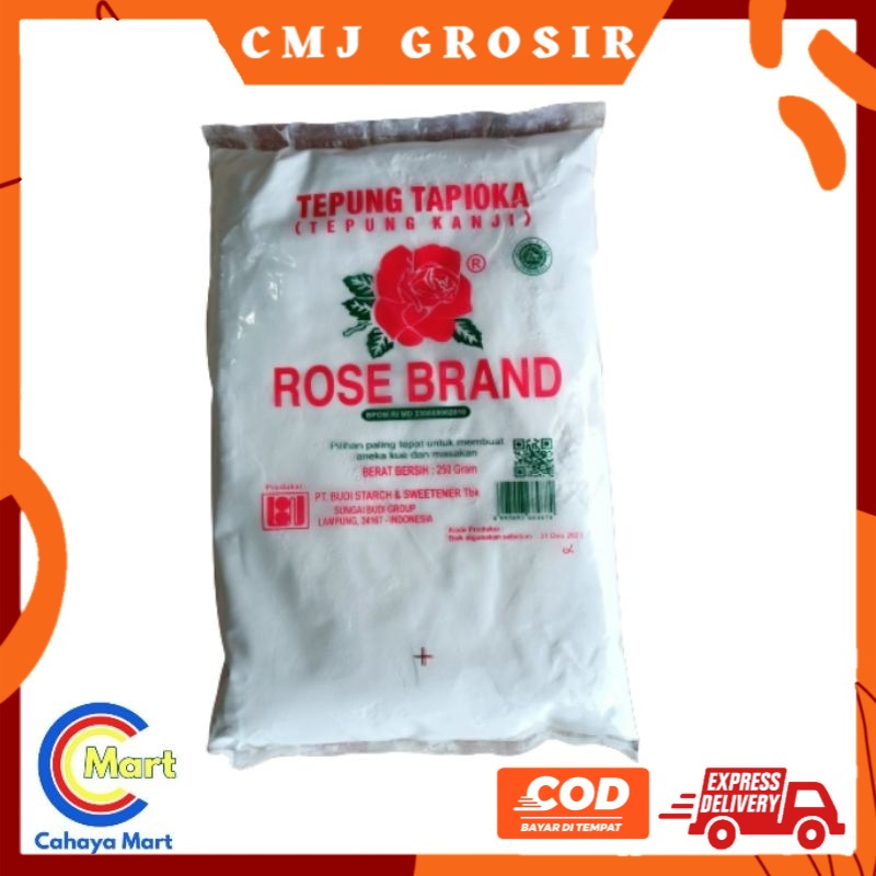 Jual GROSIR Tepung Tapioka Kanji Rose Brand Tepung Beras Rosebrand 250