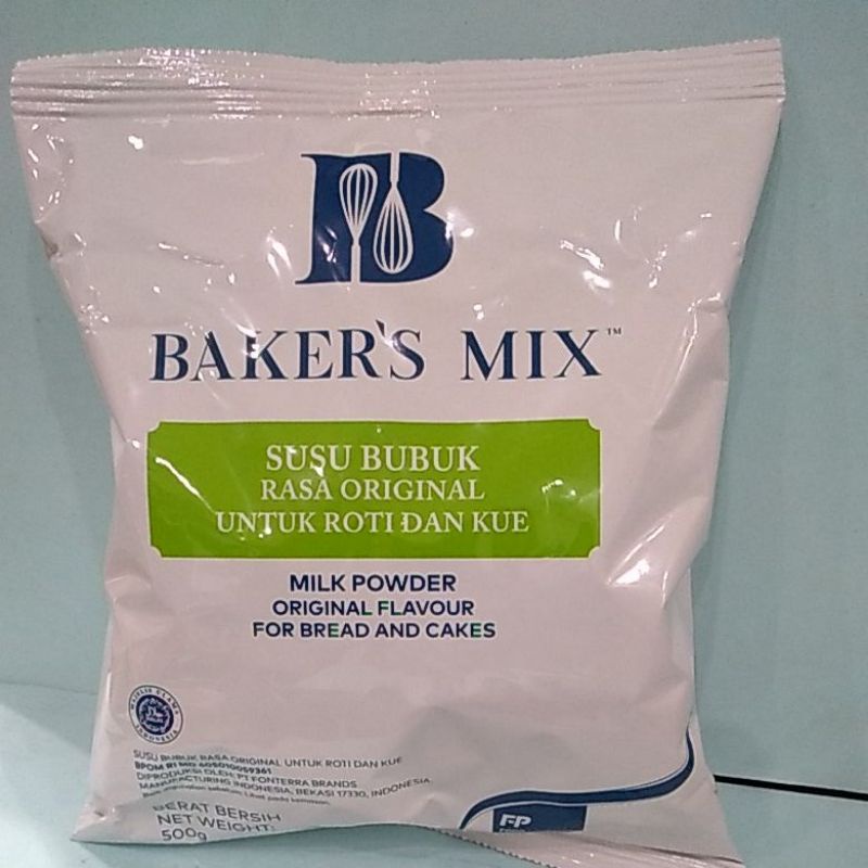 Jual BAKER'S MIX SUSU BUBUK RASA ORIGINAL UNTUK ROTI DAN KUE 500 gr