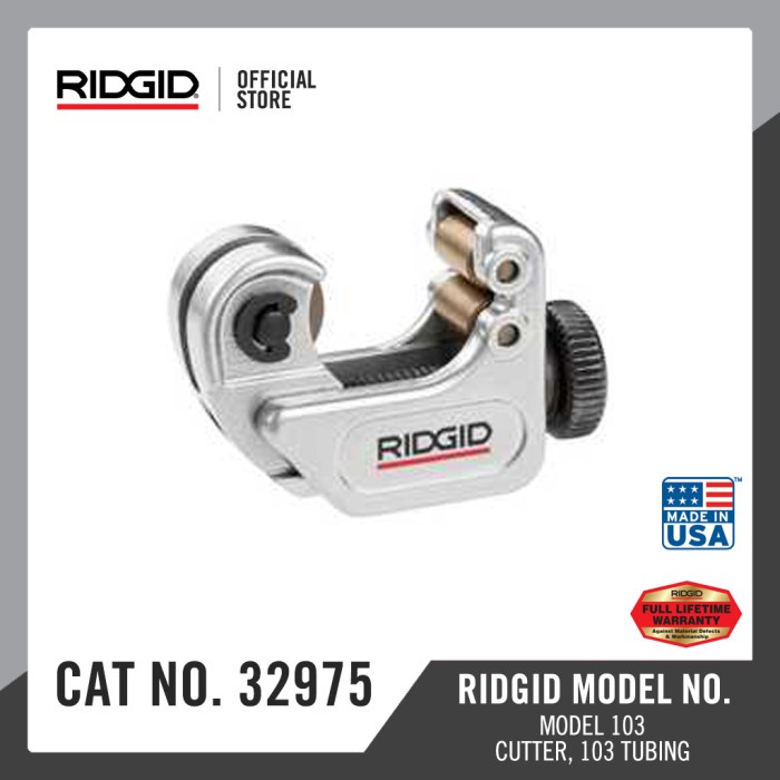 Jual RIDGID Close Quarters Tubing Cutter 103-32975 | Shopee Indonesia