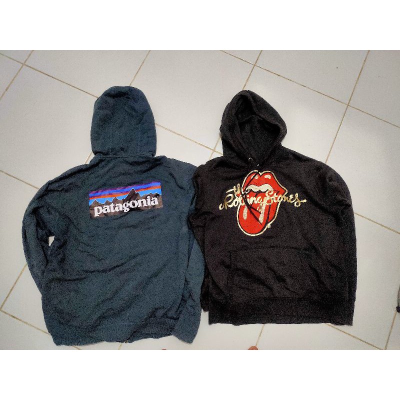 Jual HOODIE PATAGONIA DAN ROLINGSTONES ORIGINAL SECOND | Shopee Indonesia
