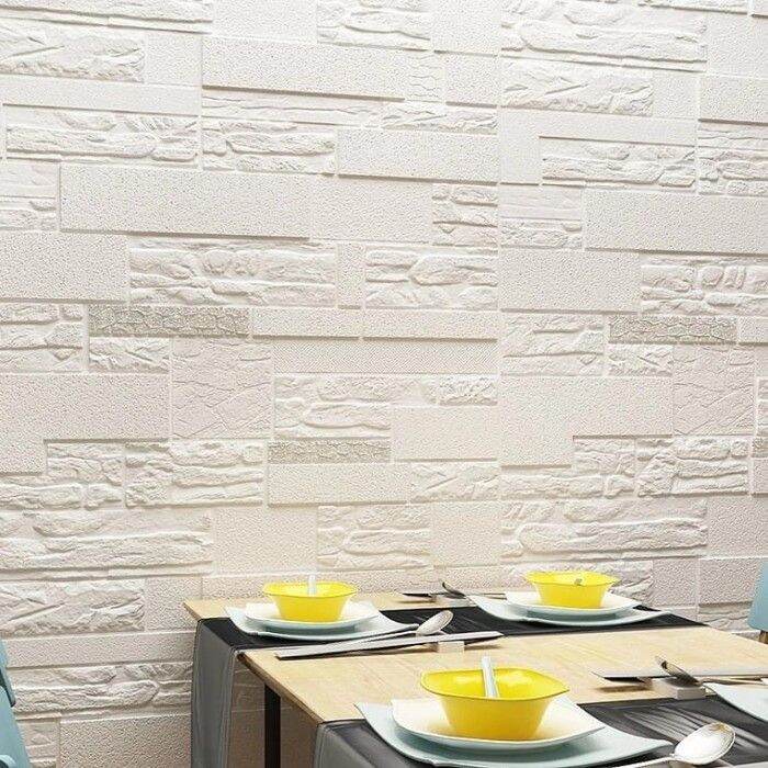 Jual Wallpaper 3D Foam Wallfoam Dinding Batu Bata Alam Kombinasi ...