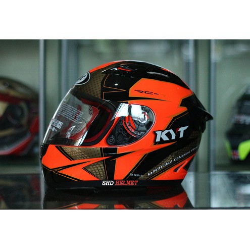 Helm kyt full cheap face orange