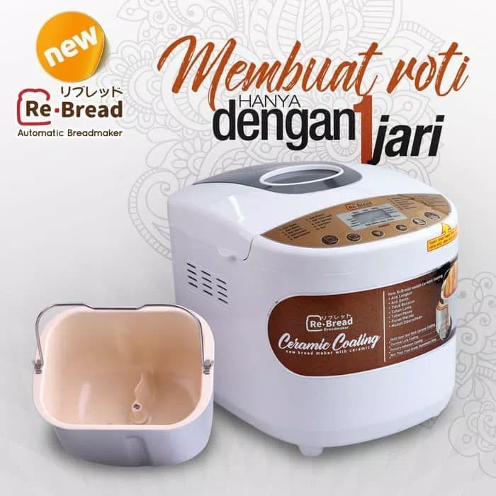 Jual Alat Pembuat Roti ReBread RB 250 Gold Garansi Resmi | Shopee Indonesia