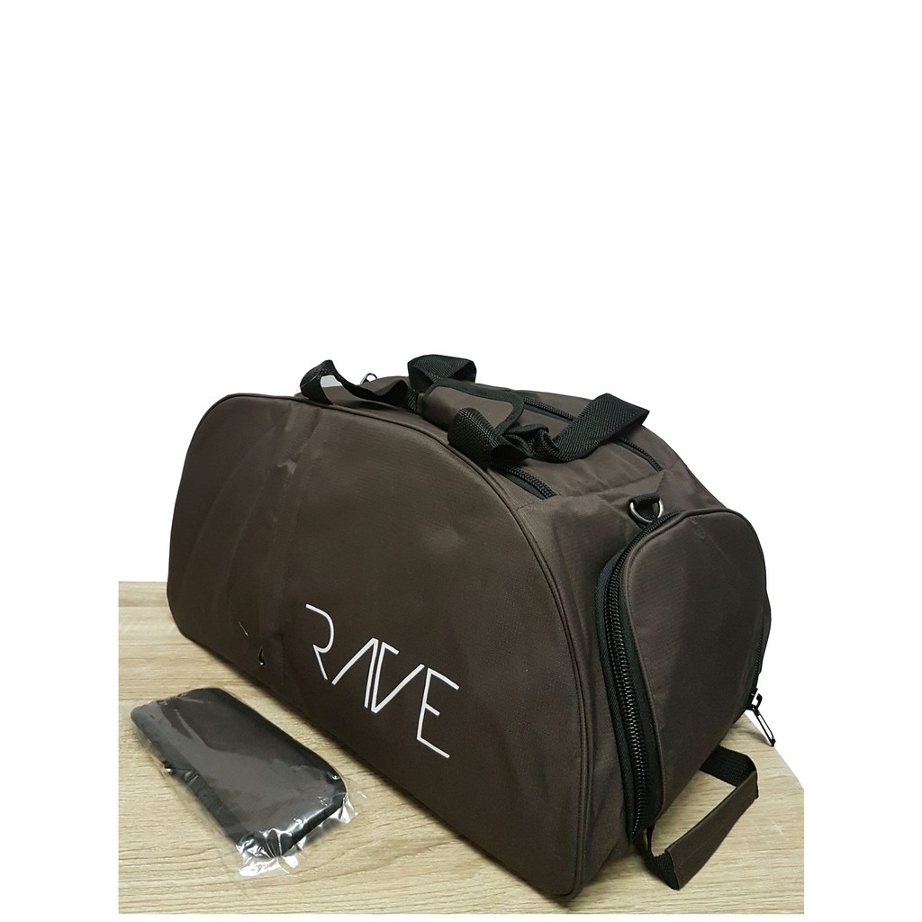 Jual Rave Travel Original/ Rave Gym Bag/ Rave Traveling bag (BROWN
