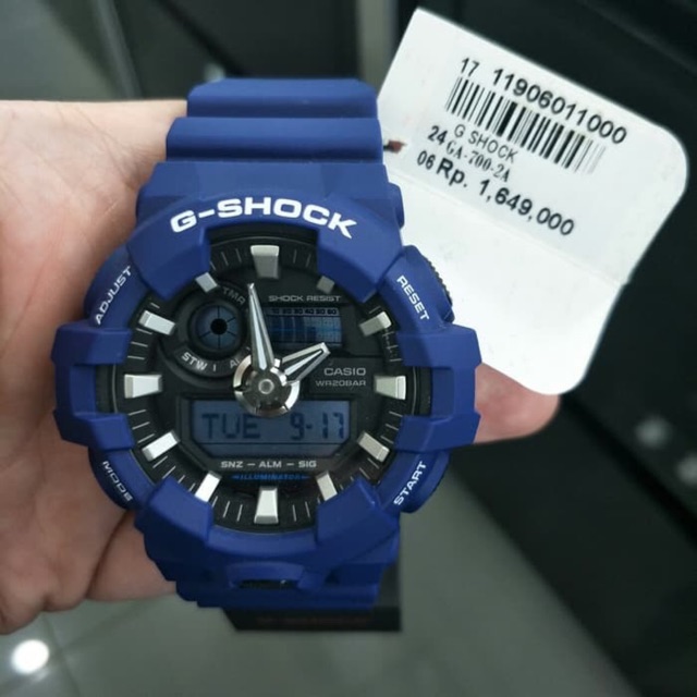 Jual ORIGINAL!!! Jam Tangan Pria G-Shock GA 700 Full Blue Digital ...