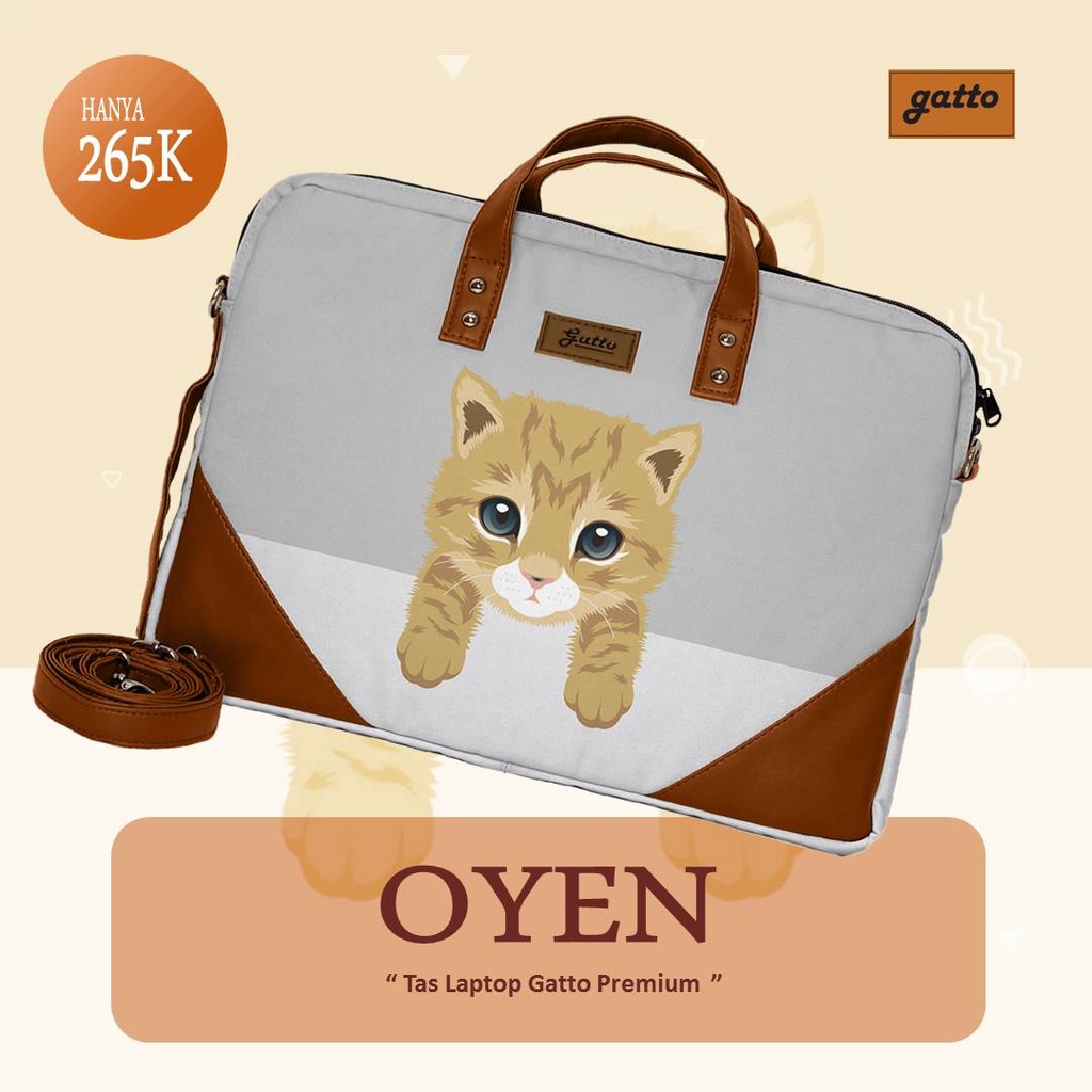 Jual Tas Laptop Motif Kucing / Tas Laptop Cantik / Tas Laptop Lucu ...