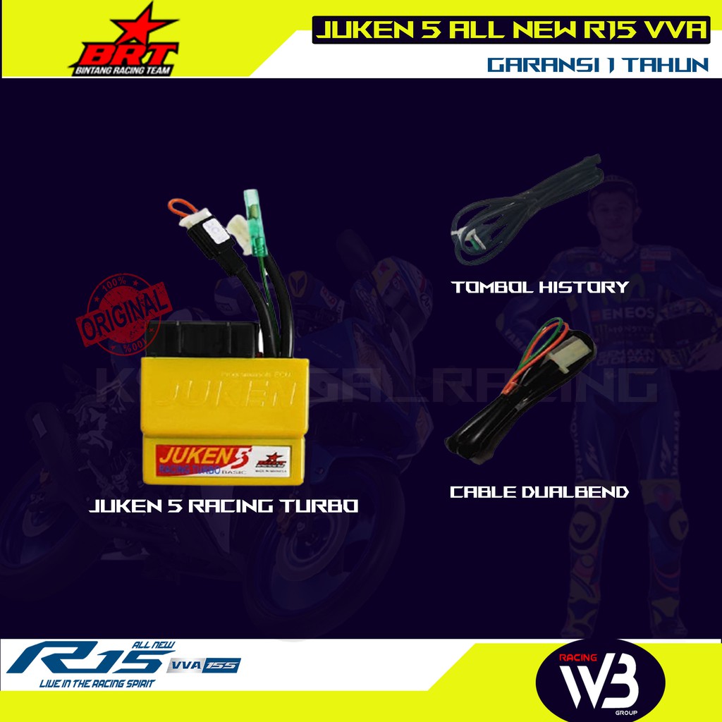 Jual ECU BRT JUKEN 5 RACING TURBO R15 V3 & ALL NEW VIXION VVA | Shopee ...