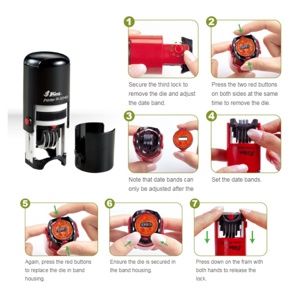 Jual Stempel Shiny Self Inking Stamp R-524D | Shopee Indonesia