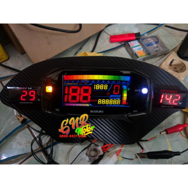 speedometer digital ninja rr