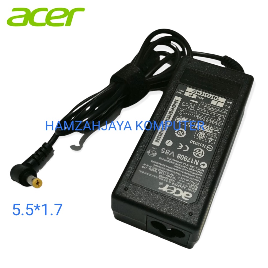 Jual CHARGER LAPTOP ACER 19v - 3,42a ORIGINAL n17908 r33030 v85 acer ...