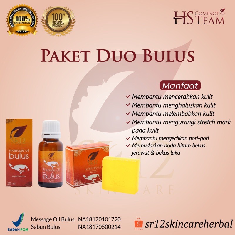 Jual Paket Sabun Minyak Bulus SR12 BPOM | Shopee Indonesia