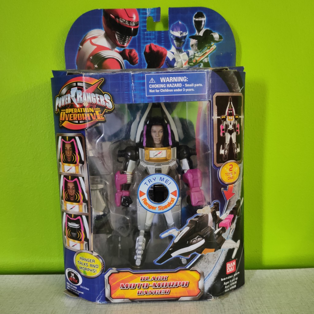 Jual Bandai Power Rangers Operation Overdrive Black Moto-morph Ranger ...