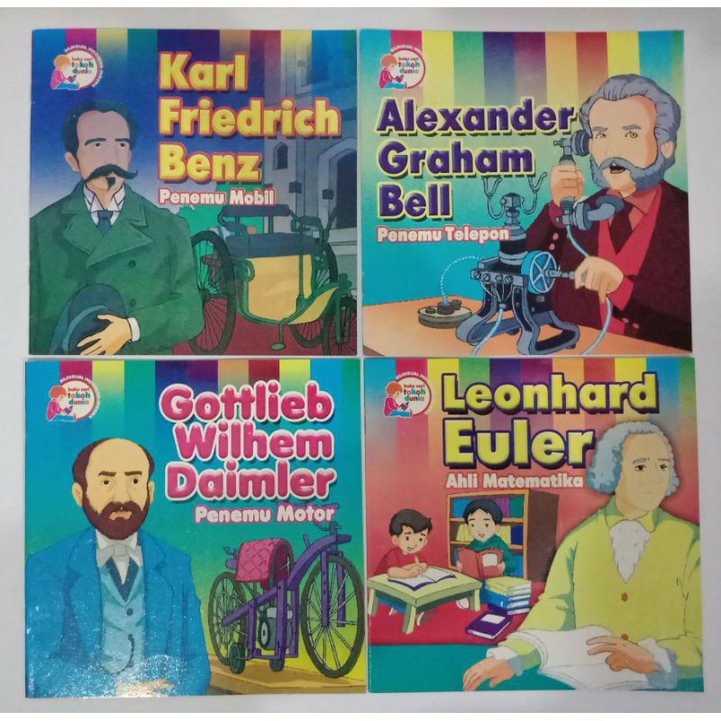 Jual Buku Cerita Bergambar Seri Tokoh Dunia 2 Bahasa | Shopee Indonesia