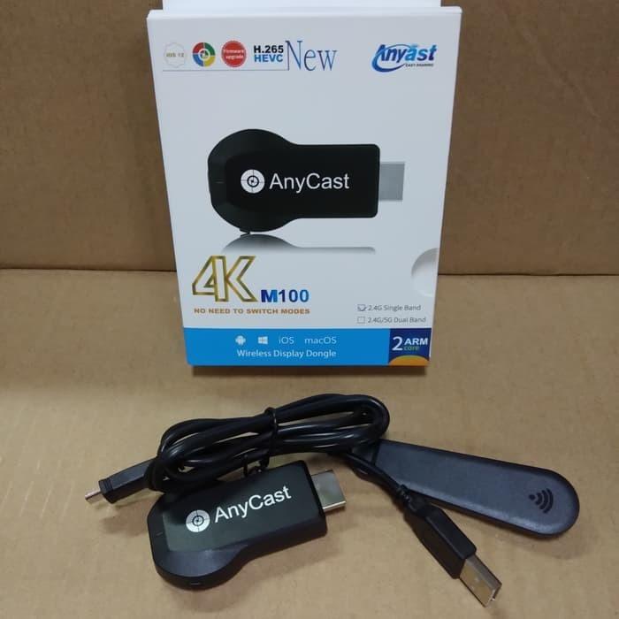 Jual Anycast M100 Wireless Display Dongle 4K Cast Screen Phone To Tv ...