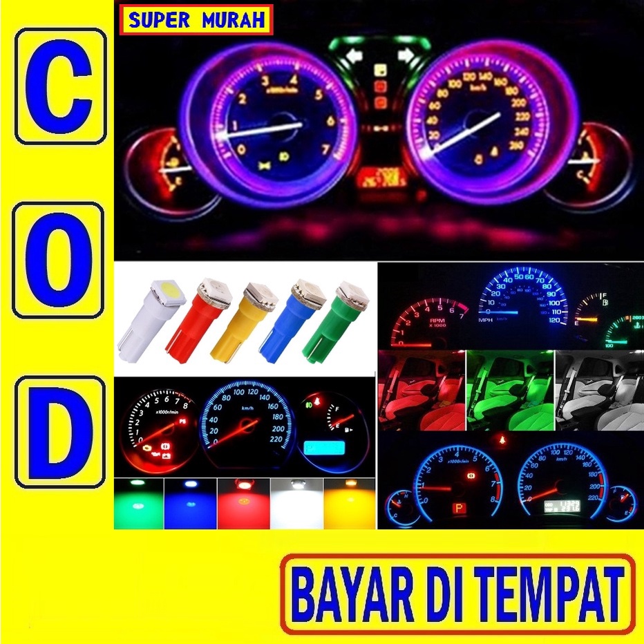 Jual RAK 2A LED T5 SPEDOMETER Spedometer Km Top Gear Motor Mobil 12V 12 ...