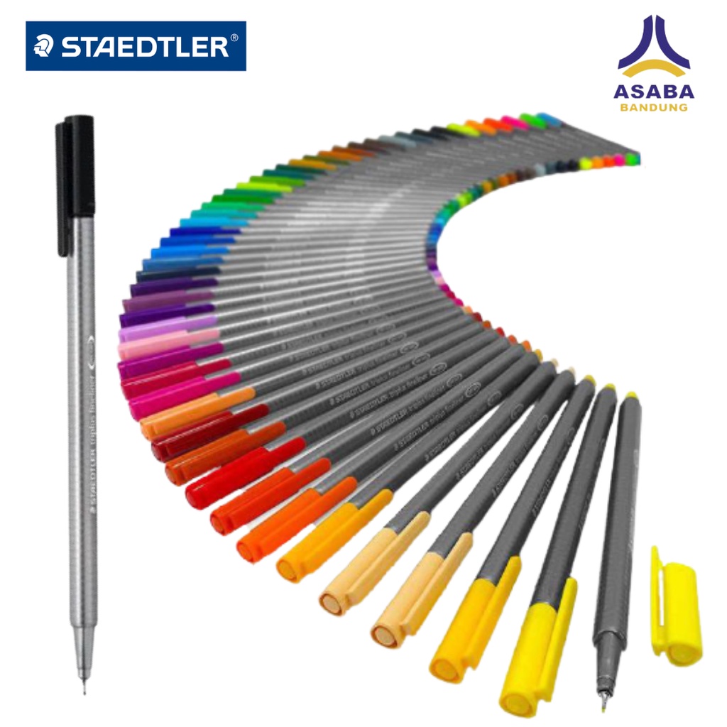 Jual Asaba Bandung - Staedtler Triplus Fineliner 334 Satuan | Shopee ...