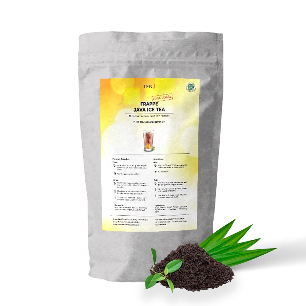 Jual ToffinFrappe Java Iced Tea Powder 1000gram//Bubuk Minuman Rasa Teh