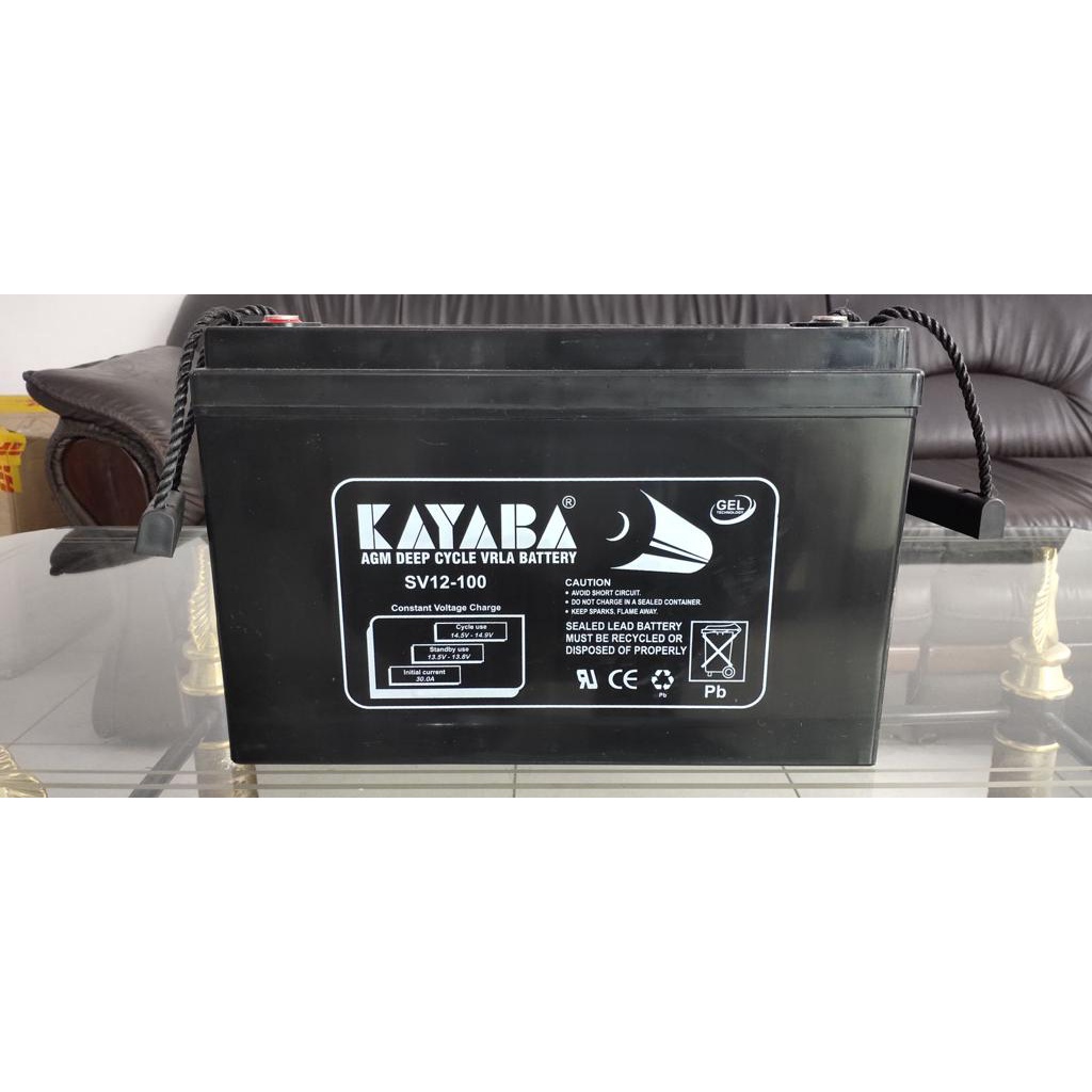Jual Baterai / Battery KAYABA 12v 100Ah 12volt 100amper VRLA AKI KERING ...