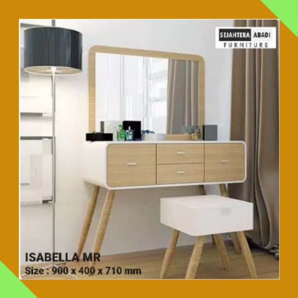 Jual Meja Rias - Meja Rias Kaca Kotak - Meja Rias Isabella - Meja Rias ...