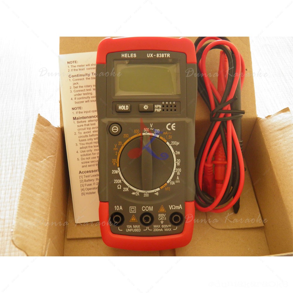 Jual Digital Multimeter Heles UX838TR Buzzer With Lamp Shopee Indonesia