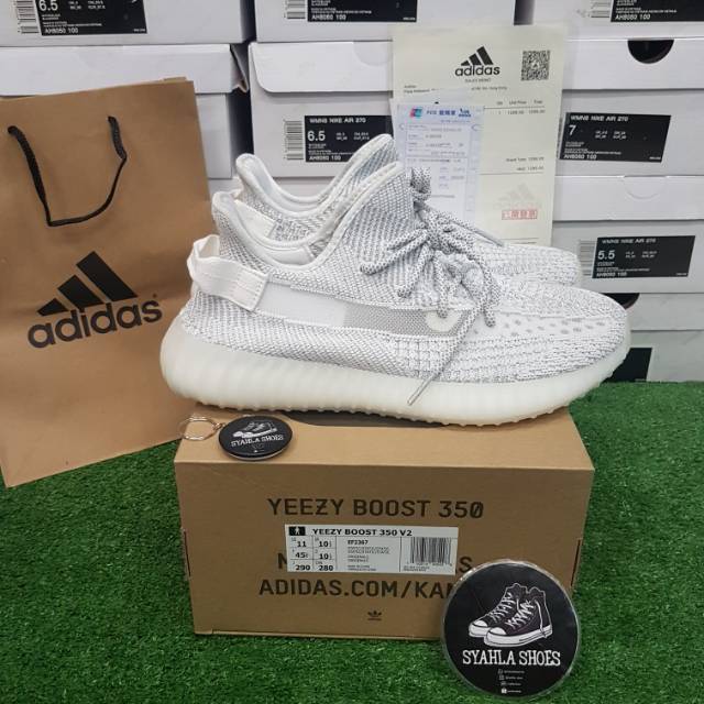 Jual SEPATU ADIDAS YEEZY BOOST 350 V2 STATIC REFLECTIVE 100 PK GOD BNIB ORIGINAL BOOST FREE KAOS KAKI Shopee Indonesia