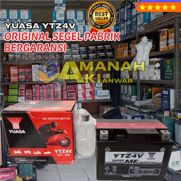 Jual AKI Kering YUASA YTZ4V / AKI MOTOR / HONDA: Honda Beat Semua Tipe