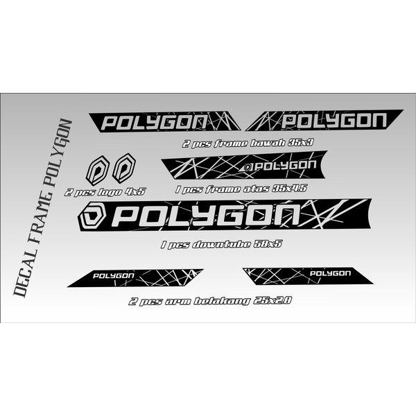 Jual Stiker Frame Sticker Decal Sepeda Polygon Custom Pasti Ready