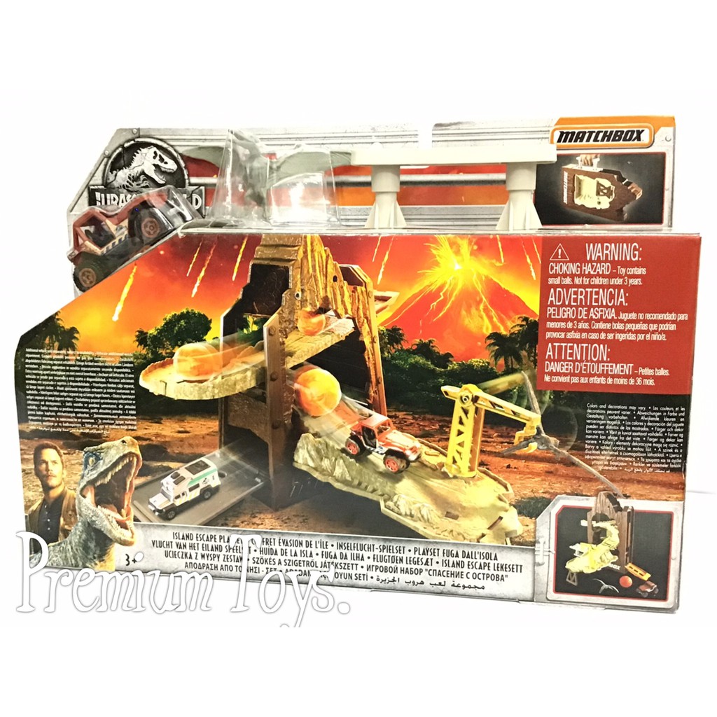 Jual Jurassic World Portable Island Escape Playset By Matchbox Shopee Indonesia 0516