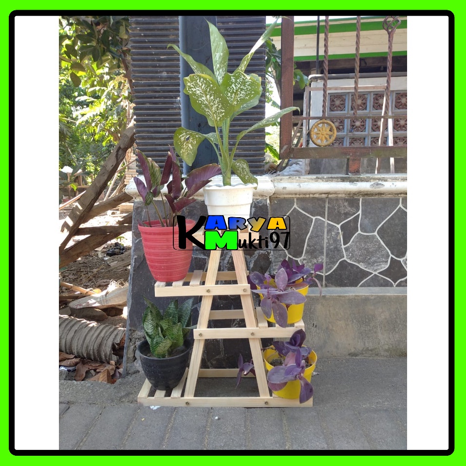 Jual RAK AMBALAN RAK KAYU RAK ZIG-ZAG RAK BUNGA GANTUNGAN BUNGA ...