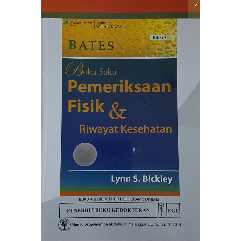 Jual PROMO ORIGINAL Bates Buku Saku Pemeriksaan Fisik & Riwayat ...