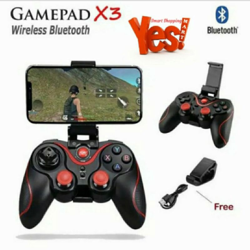 Jual X3 Bluetooth Gamepad Gaming Wireless Controller Joystick with ...