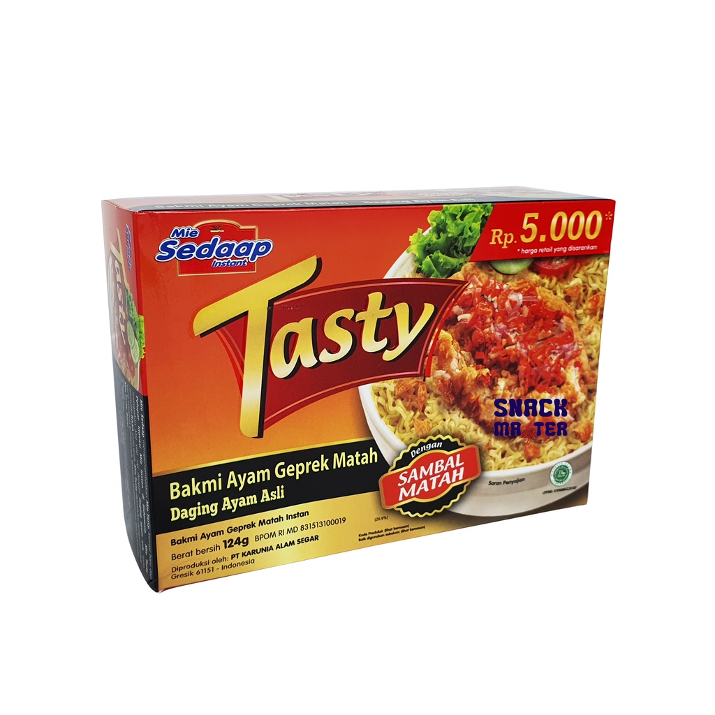 Jual Mie Sedaap Tasty Bakmi Dengan Daging Ayam Asli Netto 129 Gr