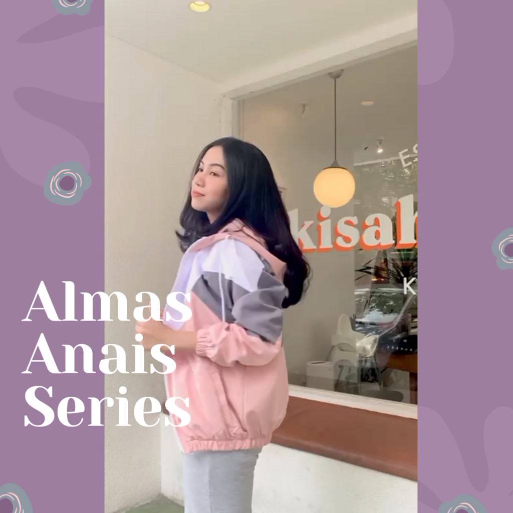 Jual Almas & Anais Color Block Jacket - Jaket Parasut Hoodie by Hemline ...