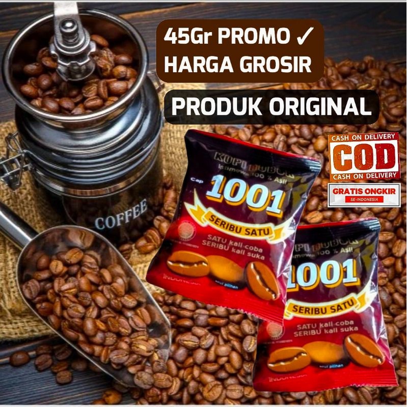 Jual KOPI BUBUK 1001 45Gr ROBUSTA ASLI BENGKULU KOPI BUBUK ROBUSTA