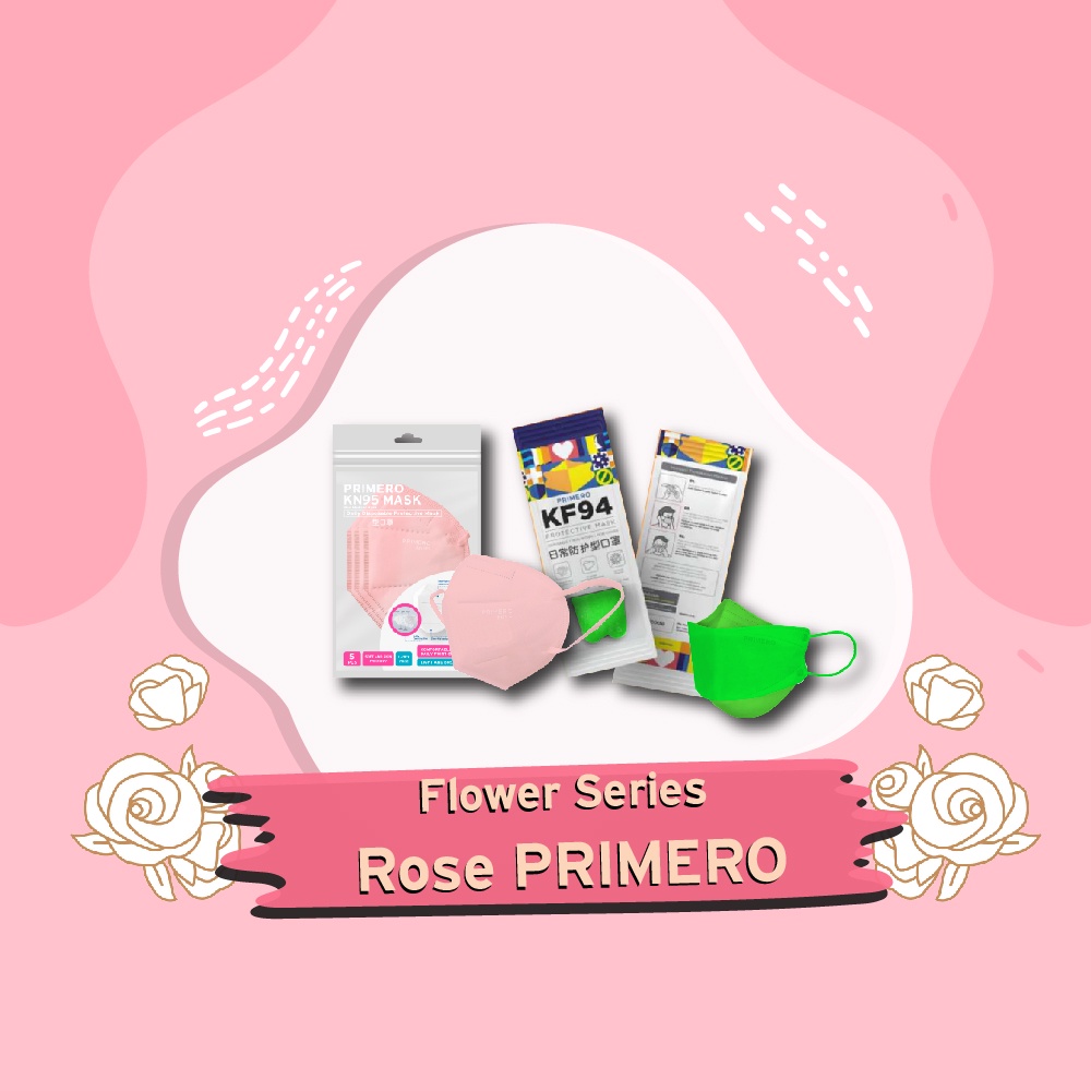 Jual Masker KN95 Flower Series Rose PRIMERO | Shopee Indonesia