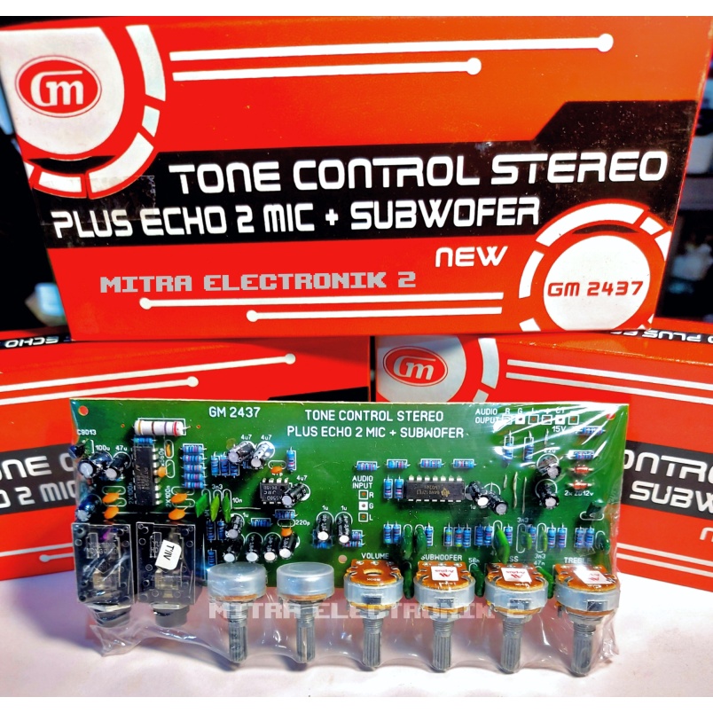 Jual RAKITAN TONE CONTROL STEREO PLUS SUBWOFFER PLUS ECHO 2 MIC