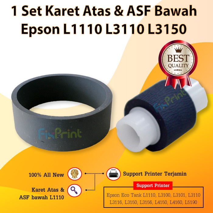Jual Karet Roller Printer Epson L1110 L3150 L3110 Asf Printer L4150