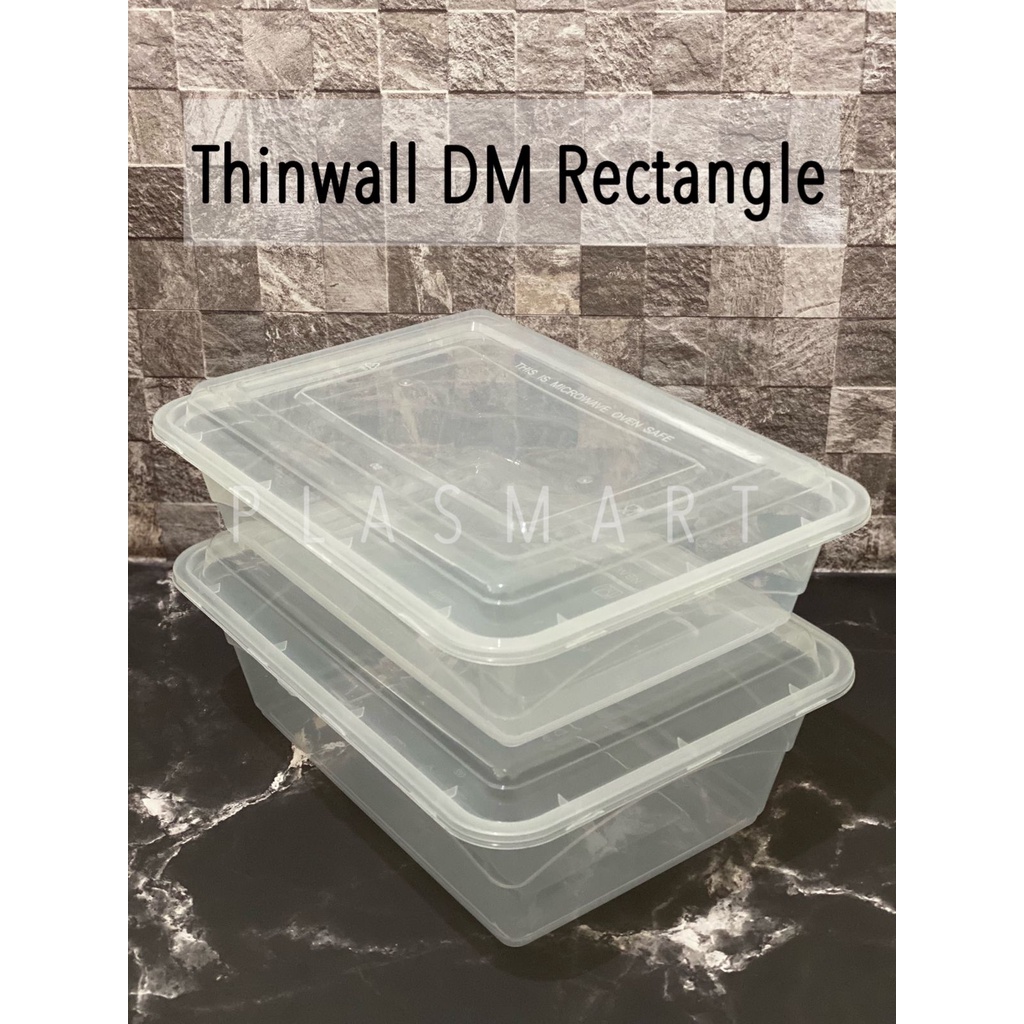 Jual Ecer Thinwall Dm Rectangle Persegi Panjang Box Jumbo Ml Ml