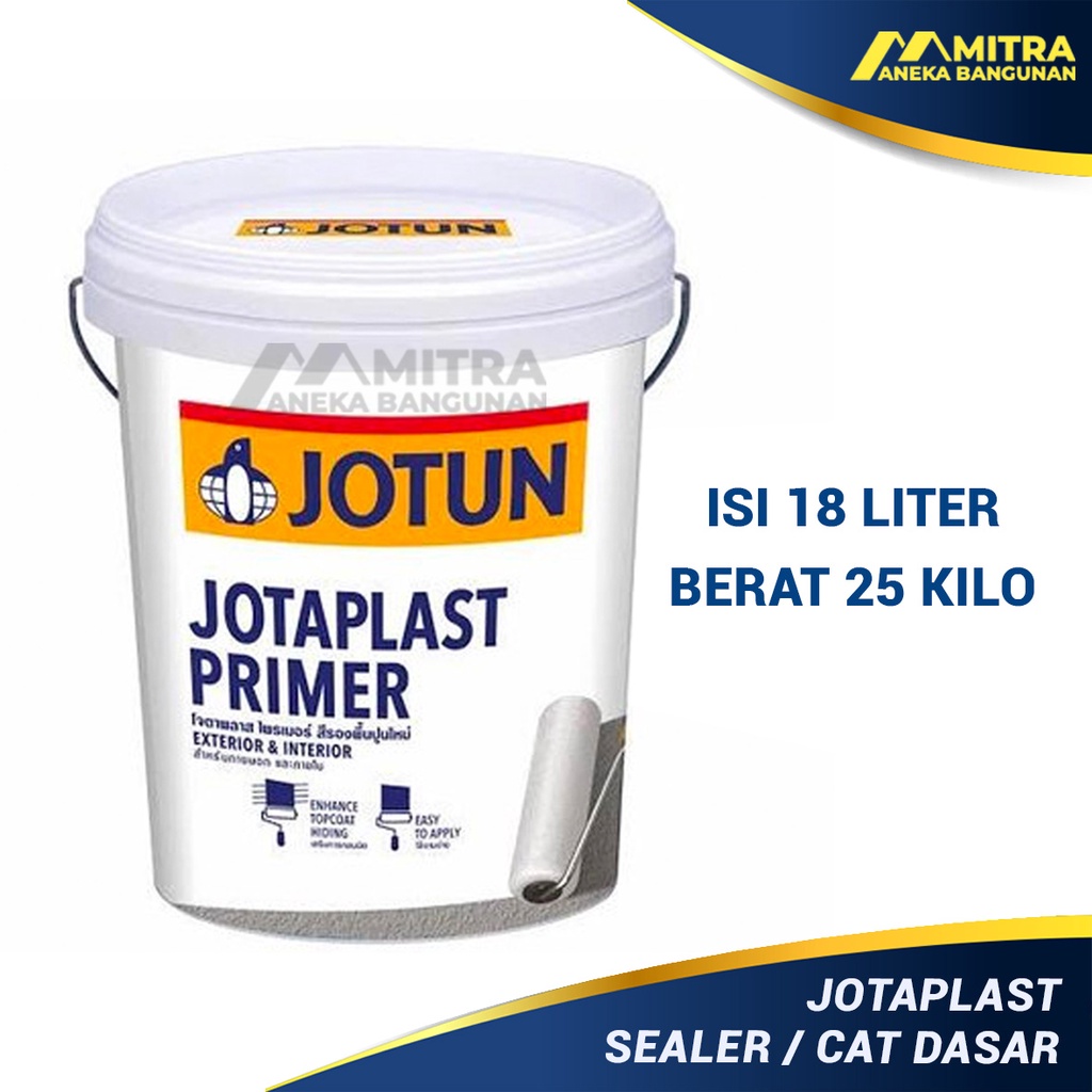 Jual Cat Dasar Sealer Jotun Jotaplast Primer 18 Liter 25 Kg Pail Cat Dasar Anti Alkali 3712