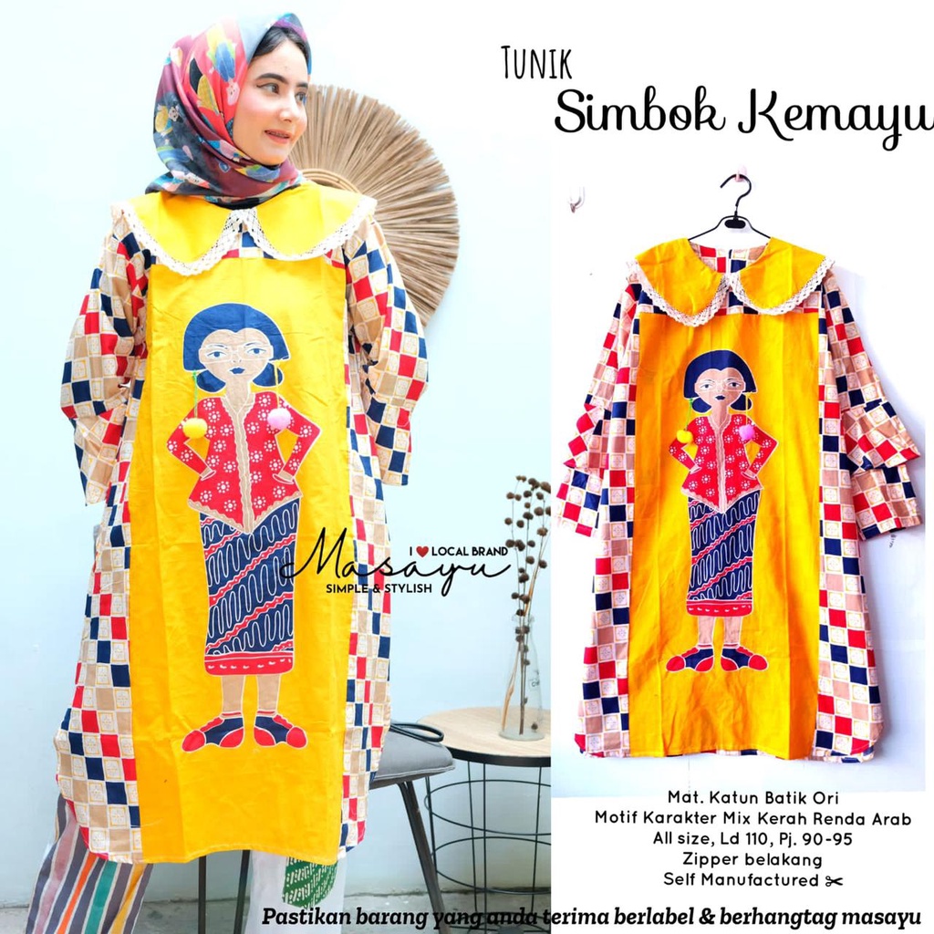 Jual Tunik Batik Simbok Kemayu Ori MSY | Shopee Indonesia