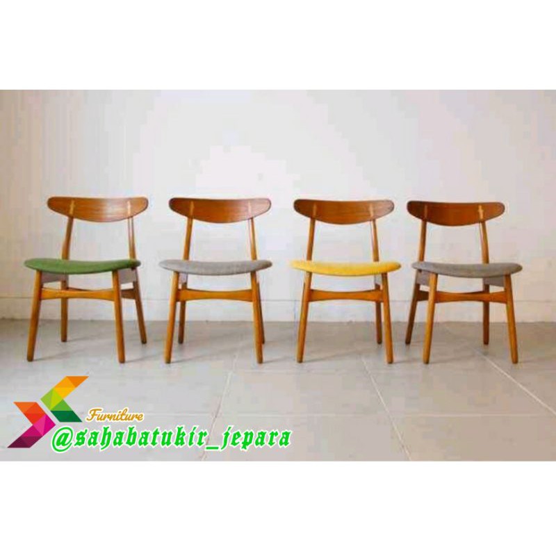 Jual Kursi ropan single kursi kafe kayu jati jok daphnie | Shopee Indonesia