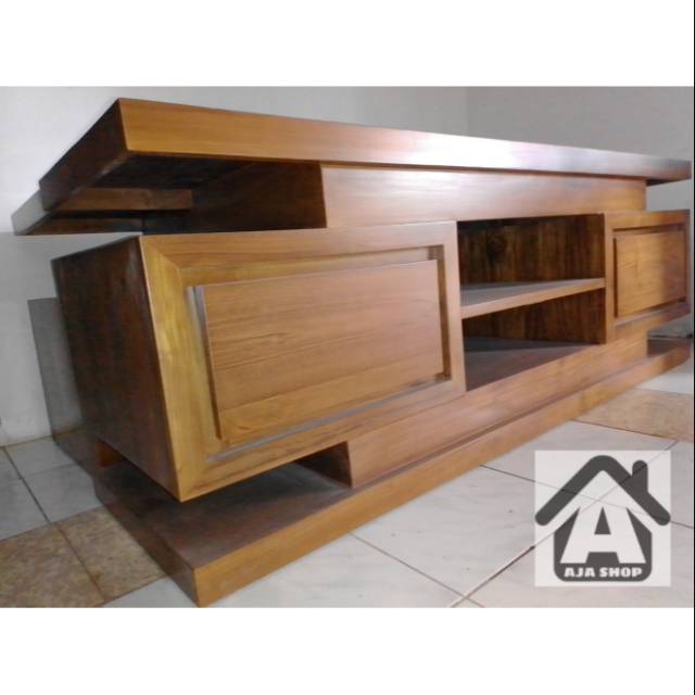 Jual Meja Tv Jati Minimalis Ajashop Shopee Indonesia