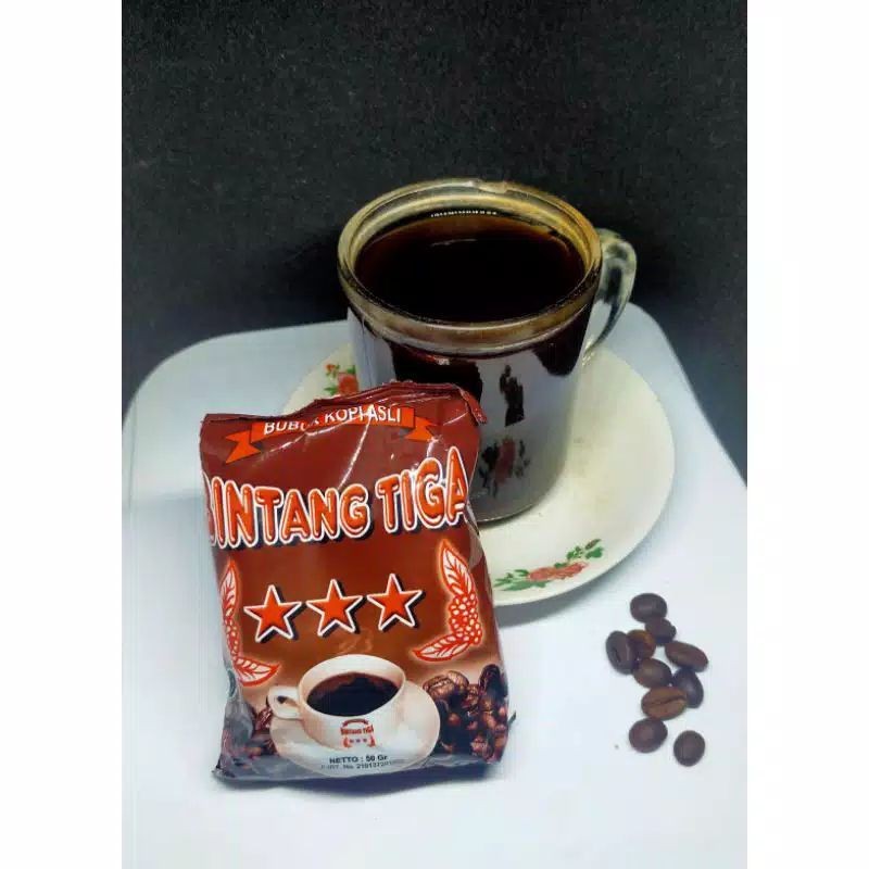 Jual Kopi Bubuk Khas Minang Cap Bintang Tigo 50 Gr Asli Solok Sumatra Barat Shopee Indonesia 3269