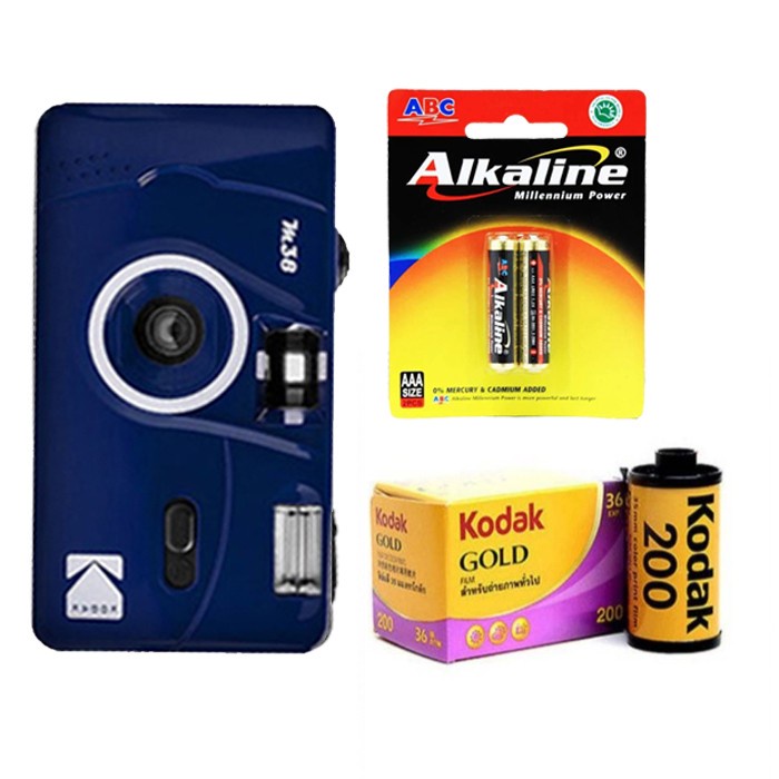 Jual Paket Kodak Kamera M38 Plus Roll Film Kodak Gold Dan Baterai A3