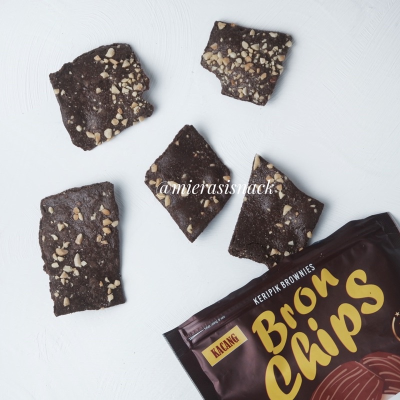 Jual Brownchips 60g Keripik Brownies Kering Brown Chips Bronis Coklat