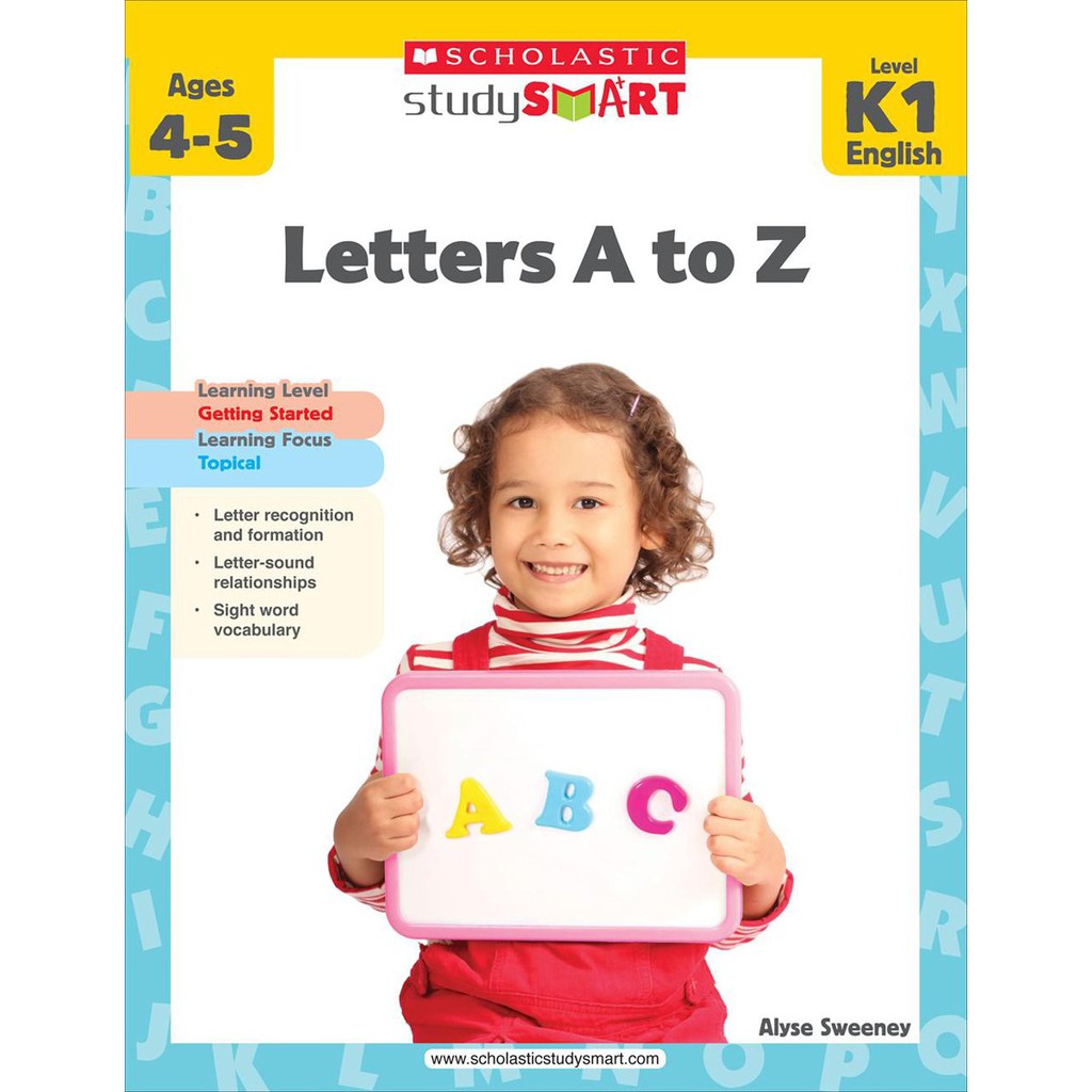 Jual Scholastic - Study Smart : Letters A To Z Age 4-5 Level K1 English ...