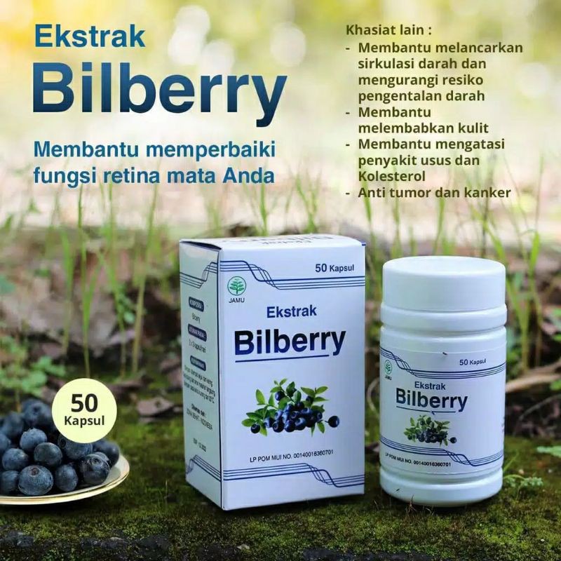 Jual Obat Mata Bilberry isi 50kapsul untuk mata sehat Shopee Indonesia