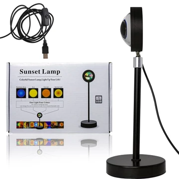 Lampu Sunset LED RGB Aesthetic Aluminium 27cm