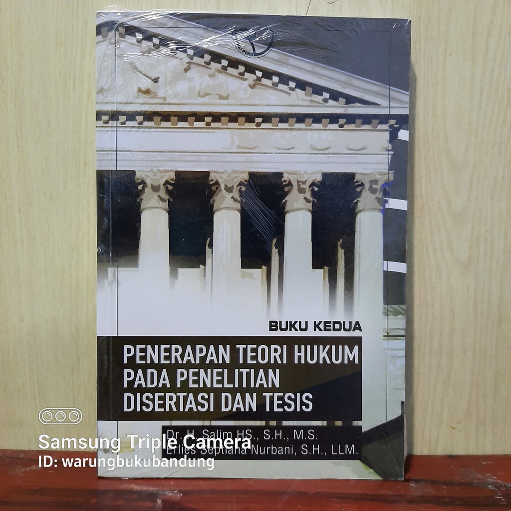 Jual Buku Penerapan Teori Hukum Pada Penelitian Disertasi Dan Tesis ...